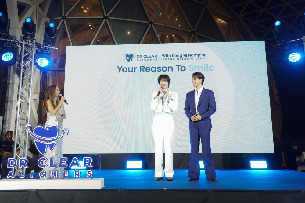 Dr Clear Aligners Thailand launch event stage Your Reason To Smile